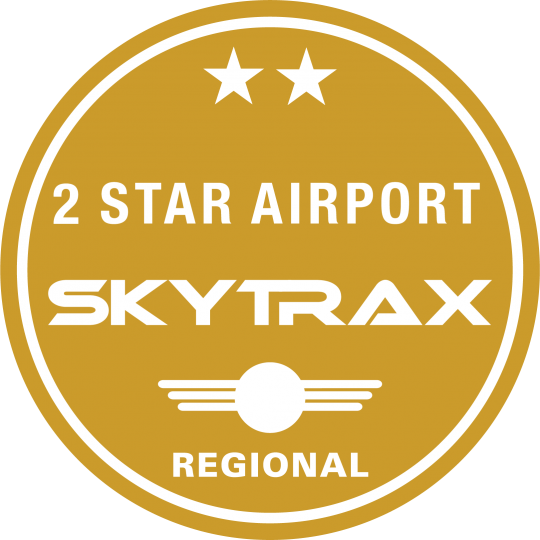 skytrax 2 star regional airport logo