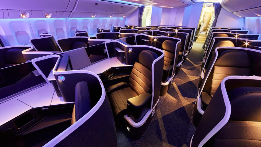 virgin australia business class cabin