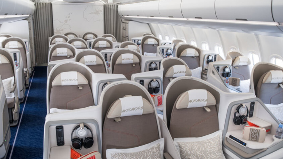 aircalin business class cabin