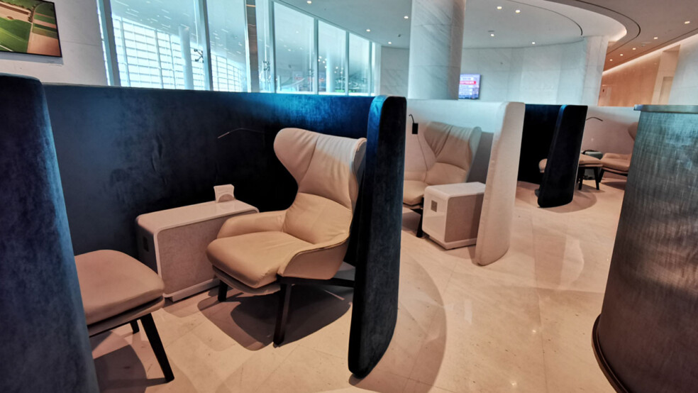 relaxed lounge seating